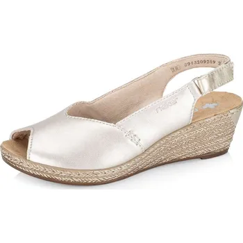 Dámské sandále Dámské sandály RIEKER 62462-90 zlatá S5 42