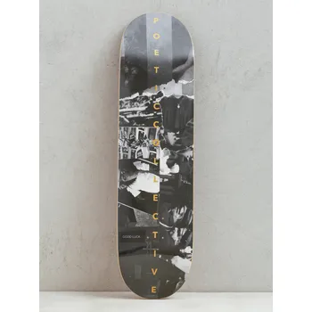 Skateboard Poetic Collective Good Luck (black/yellow) 8.375