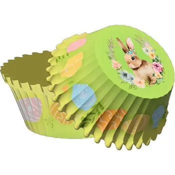 Potravinová fólie Košíčky na muffiny Hnědý zajíček 50 ks