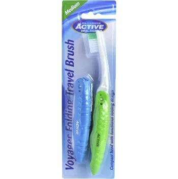 Zubní kartáček Beauty Formulas Active Oral Care Medium cestovní zubní kartáček 1 balení - 2 ks - 721969