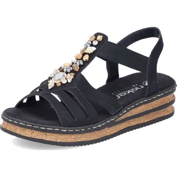 Dámské sandále Dámské sandály RIEKER 62949-00 černá S5 42