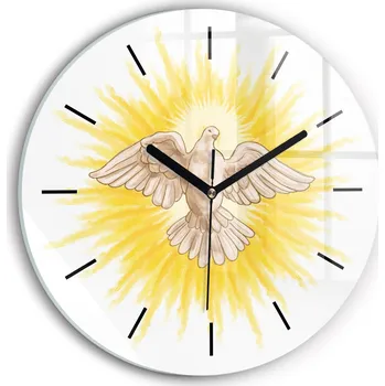 Hodiny Nástěnné hodiny SacroArte bílé 30 cm