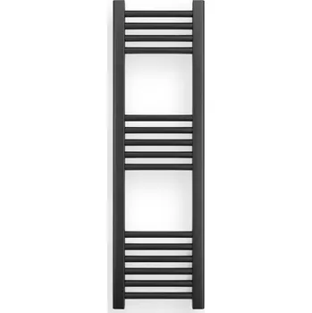 Radiátor Erga Puerto, topné těleso 1000x300 mm, 343W, černá matná, ERG-LAV-GRZE-BK-30100