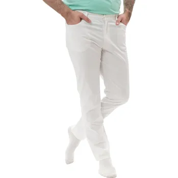 Zdravotnický oděv Perlička® Zdravotnické kalhoty EDO Jeans Barva: Bílá, Velikost: 52