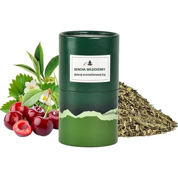 Čaj ORIENTAL Zelený aromatizovaný čaj Sencha Wildcherry - 70 g dóza