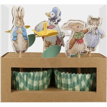Velikonoční dekorace Meri Meri Sada na pečení cupcakes Peter Rabbit 24 ks