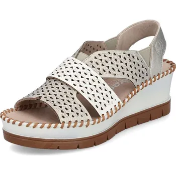 Dámská obuv Dámské sandály RIEKER 60365-90 bílá S4 43