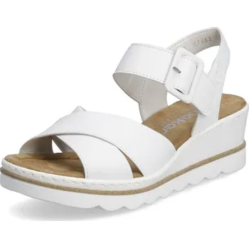 Dámské sandále Dámské sandály RIEKER 67463-80 bílá S5 42