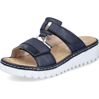 Dámské pantofle Dámské nazouváky RIEKER V1396-14 modrá S5 41