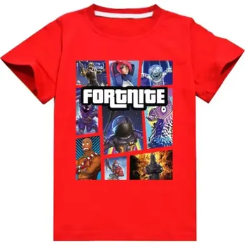 Dívčí tričko FORTNITE dětské tričko s krátkým rukávem Barva: Červená, Velikost: 150