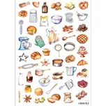 MINIMEE Papírové samolepky v aršíku A5 Voňavé pečení B98
