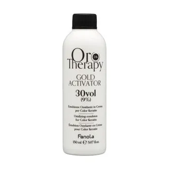 Barva na vlasy Fanola OroTherapy Gold Activator krémový vyvíječ 150 ml, 30 Vol. 9%