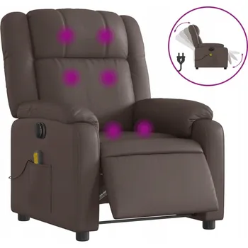 Křeslo Elektrické masážní křeslo hnědé 77x95x99 Cm