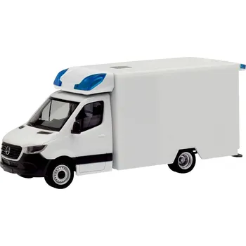 Modelová železnice Herpa 013826 H0 model zásahového vozidla Mercedes Benz MINIKIT Sprinter 18 RTR (nová konstrukce), bílá