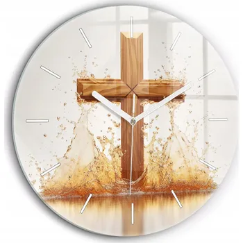 Hodiny Nástěnné hodiny SacroArte béžové 60 cm