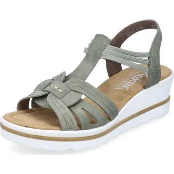 Dámské sandále Dámské sandály RIEKER 67459-52 zelená S4 41