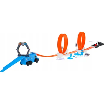 autíčko Závodní dráha pro děti Ramiz barevné měnící se autíčko + 2 smyčky