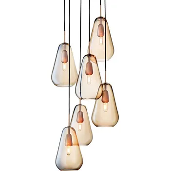 Nuura Závěsné svítidlo Anoli 6, nordic gold/gold