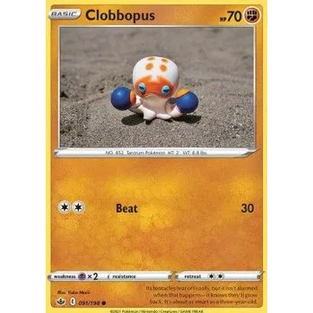 Sběratelská karetní hra Pokémon CRE 091/198 Clobbopus - Chilling Reign Stav: Near Mint, Verze: NORMAL