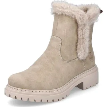 Dámské kozačky Dámská kotníková obuv RIEKER 72682-60 béžová W4 42