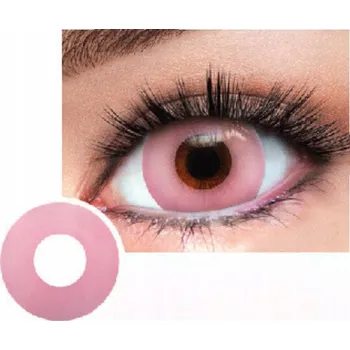 Kontaktní čočky Barevné kontaktní čočky BARBIE bez dioptrií – růžové oči PINK