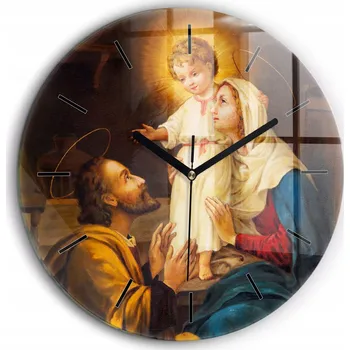 Hodiny Nástěnné hodiny SacroArte, hnědé, 60 cm