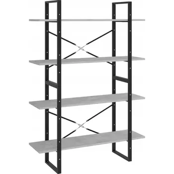 Knihovna Regál Zakito Home 80 cm x 140 cm x 30 cm odstíny šedé