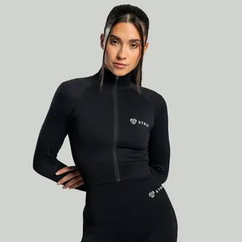 STRIX Dámský top Cropped Seamless Black L černá