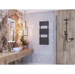 Gamma Erga Classic, topné těleso 1200x450 mm, 611W, černá matná, ERG-LAV-CLAS-120450-BK