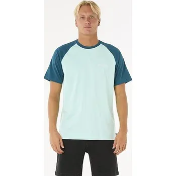 tričko Rip Curl SURF REVIVAL RAGLAN TEE Light Aqua velikost XL