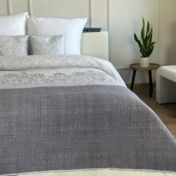 Přehoz na lůžko Přehoz na postel Euromat polyester 220 cm x 240 cm, vícebarevný