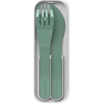 Monbento Pocket Color sada dětských příborů, green forest, 24050068