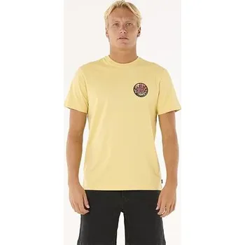 Pánské tričko tričko Rip Curl WETTIE PASSAGE ICON TEE Straw velikost XL