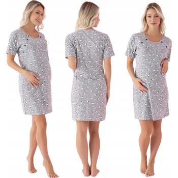 Dámská noční košile Košile pro kojící La Penna XXL bavlna krátký rukáv