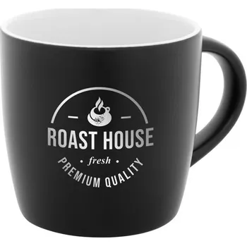 Hrnek Sculptus - Bílá / Černá