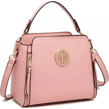 Kabelka Růžová zipová crossbody dámská kabelka Zivana