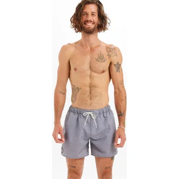 Pánské plavky DECATHLON Pánské surfařské kraťasy 100 15" Heather 2XL BÉŽOVÁ|ŠEDÁ