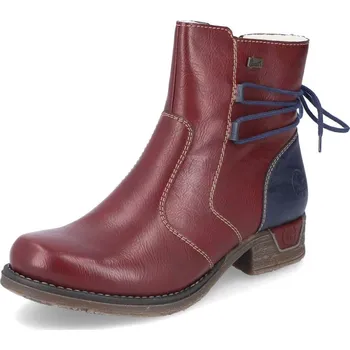 Dámské kozačky Dámská kotníková obuv RIEKER 79692-35 červená W3 43