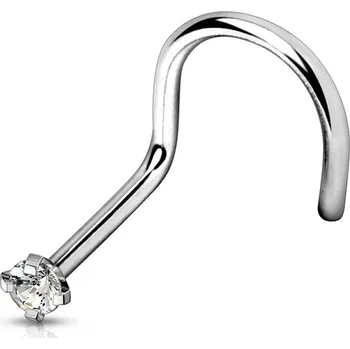 Piercing Šperky4U Zahnutý piercing do nosu - titan - TIT1063C-020