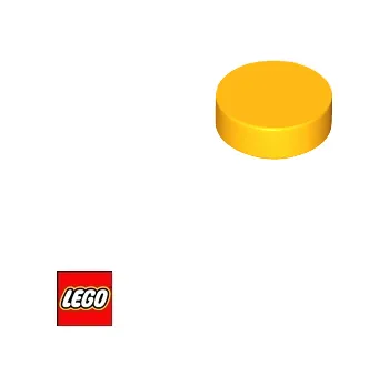 Stavebnice LEGO LEGO® Dílky LEGO Kruhová Dlaždice 1x1 / 98138 Barva: Světle-Oranžová 18674