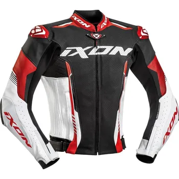 Moto bunda Kožená bunda IXON VORTEX 2 red 1027 Velikost: L