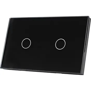 vypínač Dvojitý dotykový vypínač BSEED černý BS0008WF