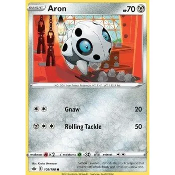 Volný čas Pokémon CRE 109/198 Aron - Chilling Reign Stav: Near Mint, Verze: NORMAL