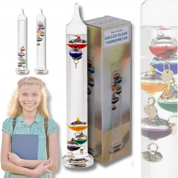 Domácí teploměr Kapalinový teploměr Out of The Blue 28 cm Galileův teploměr