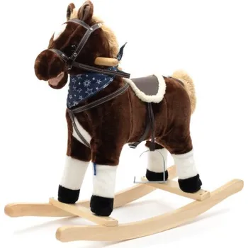 Houpací kůň Houpací koník s melodií a šátkem Baby Mix Baron