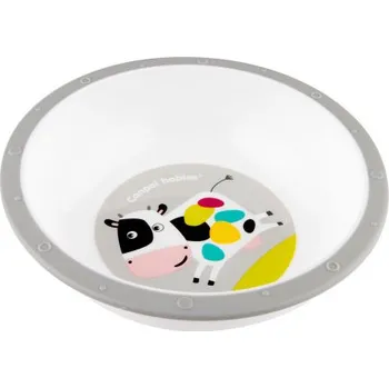 Canpol babies Plastová miska s protiskluzovým dnem KRAVIČKA 270ml