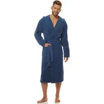 L&L župan bavlněný pánský 2104_MN_LNG - navy, XL (Bavlněný župan pánský L&L 2104)