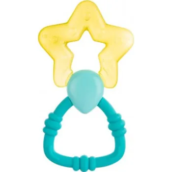 Canpol babies Chladící kousátko s chrastítkem magická hůlka žlutá