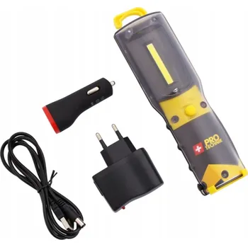 Svítilna Dílenská lampa COB LED 3W plochá automobilová přenosná svítilna