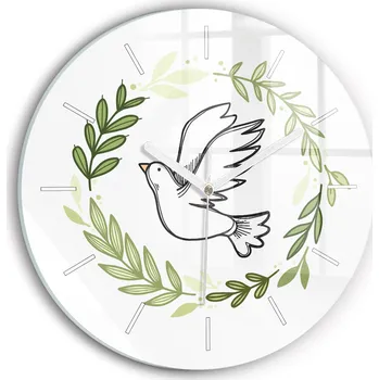 Hodiny Nástěnné hodiny SacroArte bílé 30 cm